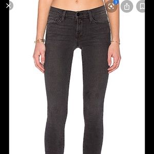 Ankle Cropped Gray Frame Denim Jeans